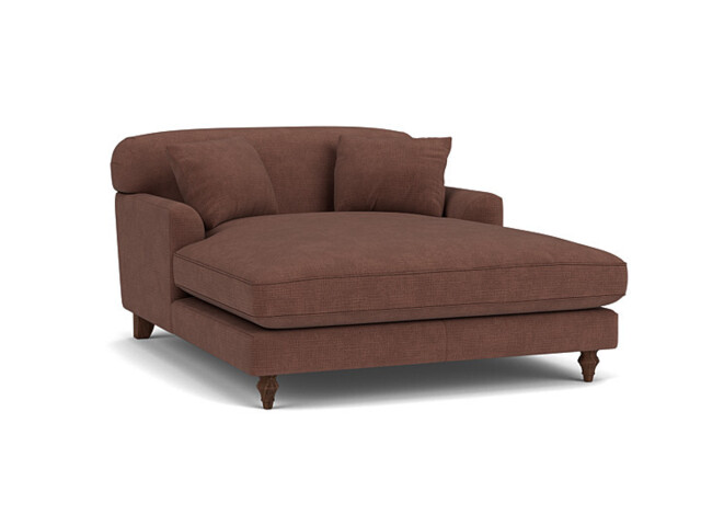 Darlings of Chelsea Galloway Stylish Purple Loveseat Chaise Day Bed - image 1