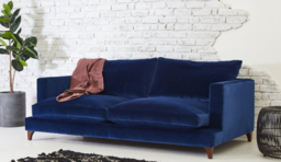 Grey Fabric 4 Seater Sofa - Modern Style Custom Sofa In Easy Clean Fabric - Holland Range - thumbnail 2