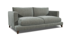 Grey Fabric 4 Seater Sofa - Modern Style Custom Sofa In Easy Clean Fabric - Holland Range