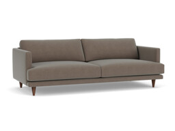 Brown Velvet 4 Seater Sofa - Modern Style Custom Sofa In Easy Clean Velvet - Middleton Range
