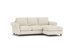 Kendal 2 Seater Chaise Sofa Bed white
