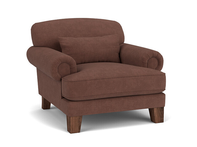 Purple Velvet Ladies Armchair - Traditional Ladies Custom Arm Chair In Easy Clean Velvet - Thatcham Range - image 1