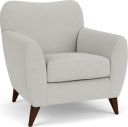 Red Velvet Armchair - Modern Accent Custom Arm Chair In Easy Clean Velvet - Warwick Range - thumbnail 2