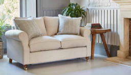 Orange Velvet 4 Seater Sofa - Traditional Style Custom Sofa In Stain Resistant Velvet - Kendal Range - thumbnail 7