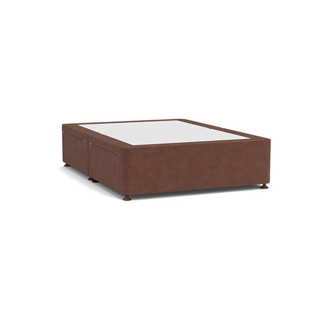 Purple Velvet Double Bed Divan - Modern Style Divan Base In Easy Clean Velvet - Barnsley Range - image 1