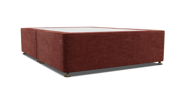 Purple Velvet Double Bed Divan - Modern Style Divan Base In Easy Clean Velvet - Barnsley Range - image 1