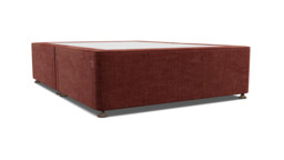 Purple Velvet Double Bed Divan - Modern Style Divan Base In Easy Clean Velvet - Barnsley Range - thumbnail 1