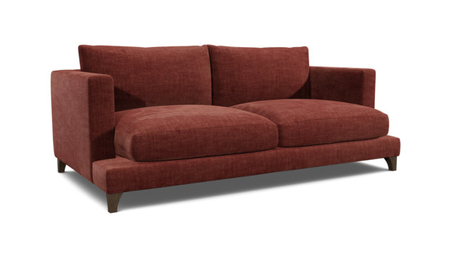 Purple Velvet 4 Seater Sofa - Modern Style Custom Sofa In Easy Clean Velvet - Holland Range - image 1