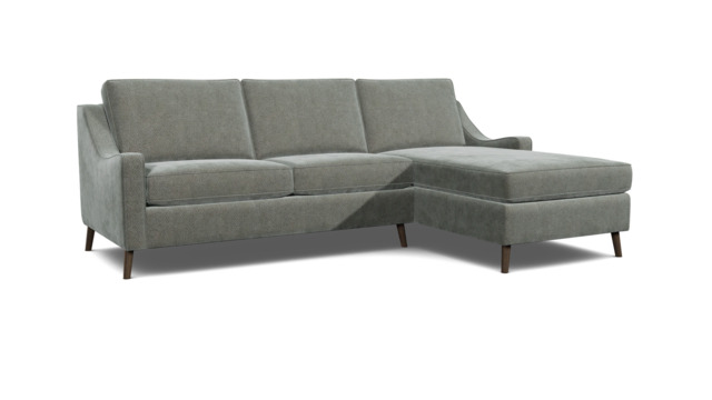 Grey 3.5 Seater Corner Sofa - Modern Style Fabric Luxury Premium Corner Sofa - Weymouth Range - image 1
