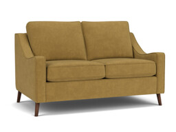 Yellow Velvet 2 Seater Sofa - Modern Style Custom Sofa In Stain Resistant Velvet - Weymouth Range - thumbnail 1