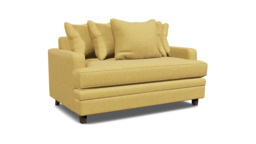 Streatham Scatter Back Loveseat Sofa  yellow - thumbnail 1