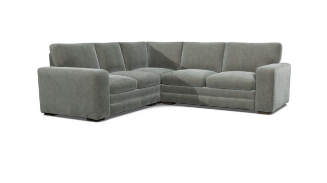 Grey Fabric 2X2.5 Seater Corner Sofabed - Modern Style Custom Sofa In Easy Clean Fabric - Sloane Range - image 1