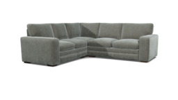 Grey Fabric 2X2.5 Seater Corner Sofabed - Modern Style Custom Sofa In Easy Clean Fabric - Sloane Range - thumbnail 1