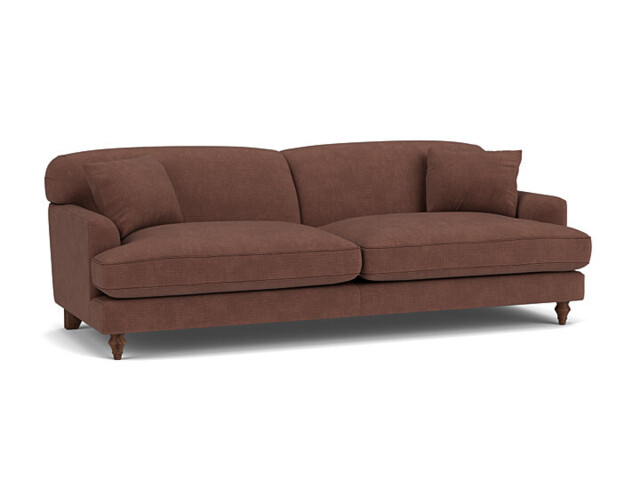 Purple Velvet 2 Seater Sofa - Traditional Style Custom Sofa In Easy Clean Velvet - Galloway Range - image 1