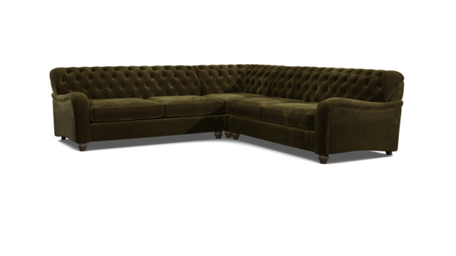Bakewell 3.5 Seater Corner Sofa Bed green - image 1