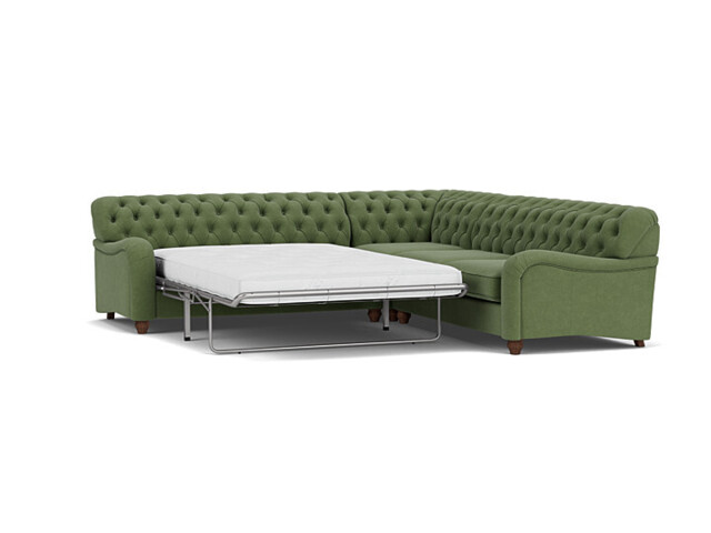 Bakewell 3.5 Seater Corner Sofa Bed green - image 1