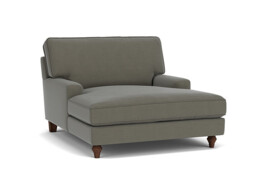 Darlings of Chelsea Whinfell Stylish Grey Loveseat Chaise Day Bed - thumbnail 1