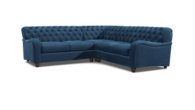 Bakewell 2 Seater Corner Sofa Bed blue - image 1