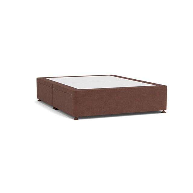 Purple Velvet King Size Bed Divan - Modern Style Divan Base In Easy Clean Velvet - Barnsley Range - image 1