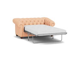Pink Velvet 2 Seater Sofabed - Traditional Chesterfield Style Custom Sofa Bed In Stain Resistant Velvet - Wantage Range