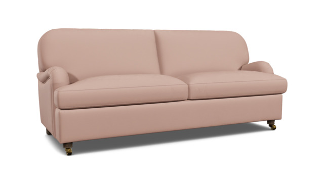 Pink Velvet 4 Seater Sofabed - Traditional Fold Out Custom Sofa Bed In Stain Resistant Velvet - Helston Range - image 1