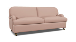 Pink Velvet 4 Seater Sofabed - Traditional Fold Out Custom Sofa Bed In Stain Resistant Velvet - Helston Range - thumbnail 1