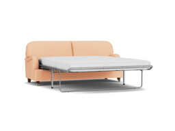 Pink Velvet 4 Seater Sofabed - Traditional Fold Out Custom Sofa Bed In Stain Resistant Velvet - Helston Range