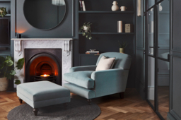 Red Velvet 2 Seater Sofa - Traditional Style Custom Sofa In Easy Clean Velvet - Galloway Range - thumbnail 6