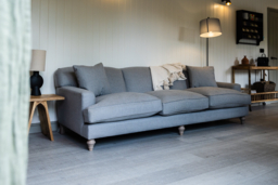 Red Velvet 2 Seater Sofa - Traditional Style Custom Sofa In Easy Clean Velvet - Galloway Range - thumbnail 8