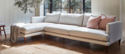 Black 4 Seater Corner Sofa - Modern Style Fabric Luxury Premium Corner Sofa - Middlton Range - thumbnail 9