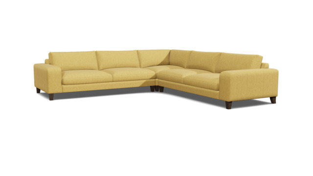 Kingly Large Corner Sofa yellow - image 1