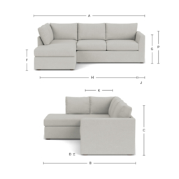 Teal Velvet 4 Seater Sofa With Chaise - Modern Style Custom Sofa In Stain Resistant Velvet - Portland Range - thumbnail 2