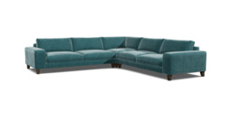 Kingly Large Corner Sofa teal - thumbnail 1