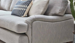 Green Linen 2 Seater Sofabed With Chaise - Traditional Fold Out Custom Sofa Bed - Helston Range - thumbnail 4