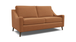 Orange Velvet 3.5 Seater Sofa - Modern Style Custom Sofa In Stain Resistant Velvet - Weymouth Range - thumbnail 1