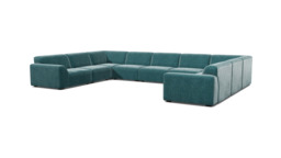 Dalston Extra Large U Shaped Sofa teal