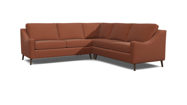 Red 3 Seater Corner Sofa - Modern Style Fabric Luxury Premium Corner Sofa - Weymouth Range - image 1