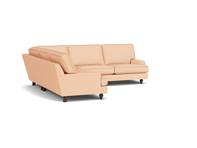 Pink Velvet 4 Seater Corner Sofa - Modern Style Custom Sofa In Stain Resistant Velvet - Whinfell Range - image 1