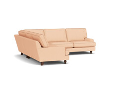 Pink Velvet 4 Seater Corner Sofa - Modern Style Custom Sofa In Stain Resistant Velvet - Whinfell Range