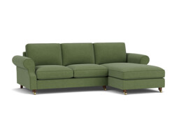 Kendal 3.5 Seater Chaise Sofa Bed green - thumbnail 1
