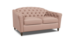 Pink Velvet 2 Seater Sofabed - Traditional Fold Out Custom Sofa Bed In Stain Resistant Velvet - Payton Range
