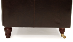 Teal Velvet Armchair - Traditional Chesterfield Style Custom Arm Chair In Stain Resistant Velvet - Harrington Range - thumbnail 3