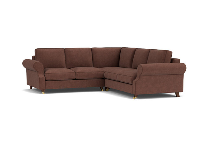Kendal 3 Seater Corner Sofa Bed purple - image 1
