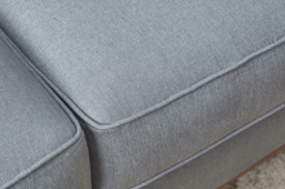 Cream 3 Seater Corner Sofa - Modern Style Fabric Luxury Premium Corner Sofa - Oakham Range - thumbnail 5
