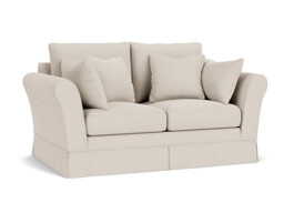 Cream Fabric 2 Seater Sofa - Traditional Style Custom Sofa Settee - Jude Range - thumbnail 1