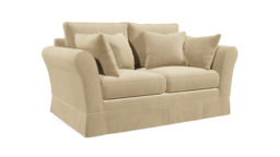 Cream Fabric 2 Seater Sofa - Traditional Style Custom Sofa Settee - Jude Range