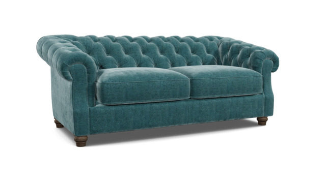 Teal Velvet 3 Seater Sofabed - Traditional Fold Out Custom Sofa Bed In Stain Resistant Velvet - Wantage Range - image 1