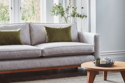 Pink Velvet 2 Seater Sofa - Modern Style Custom Sofa In Stain Resistant Velvet - Darwin Range - thumbnail 5