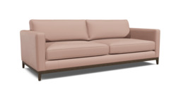 Pink Velvet 2 Seater Sofa - Modern Style Custom Sofa In Stain Resistant Velvet - Darwin Range