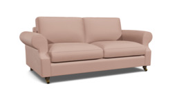 Pink Velvet 4 Seater Sofabed - Traditional Fold Out Custom Sofa Bed In Stain Resistant Velvet - Kendal Range - thumbnail 1